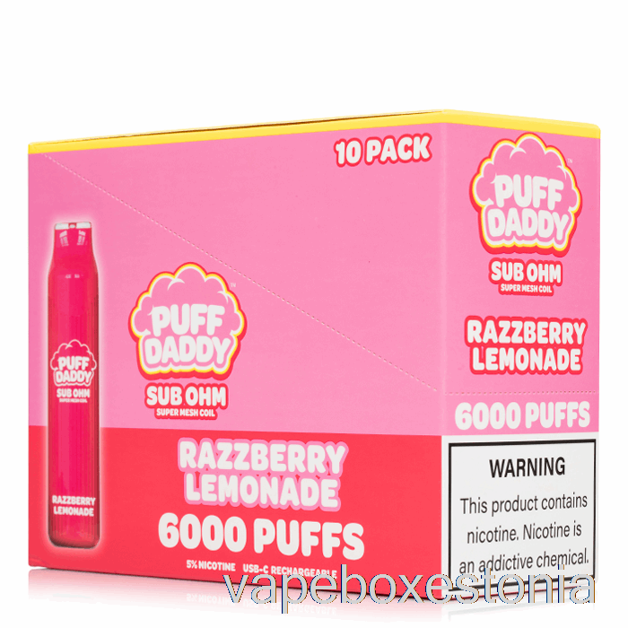 Vape Box Estonia [10-pack] Puff Daddy 6000 ühekordne